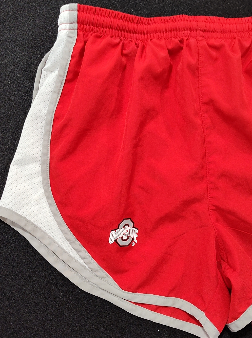 The Ohio State Buckeyes Red Nike Dri-Fit Team Women's Small (4-6) Running Shorts - Picture 2 of 14